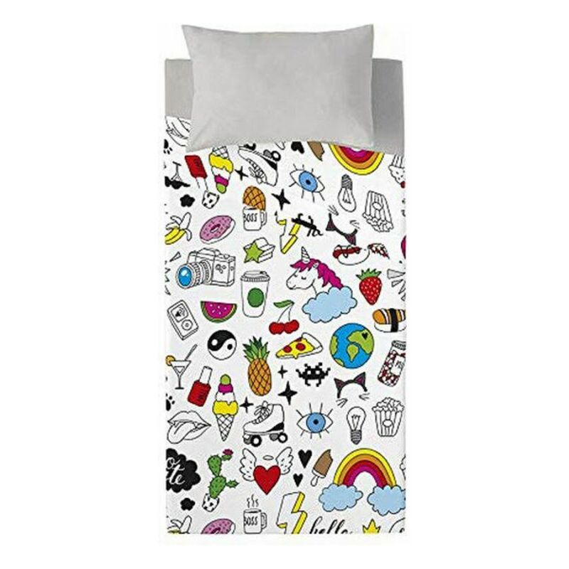 

BHD - Sábana Encimera Costura Cool Icons (Cama de 90)