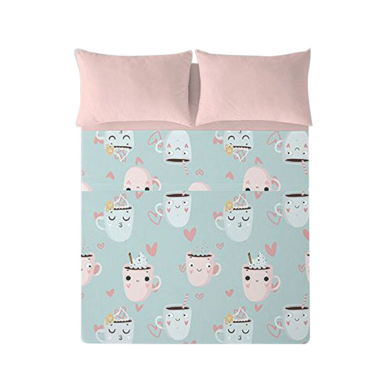 

BHD - Sábana Encimera Costura Funny Cups (Cama de 90)
