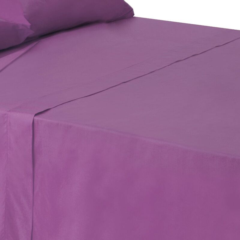 

Sábana encimera lila algodón / poliéster clásico cama de 150 cm