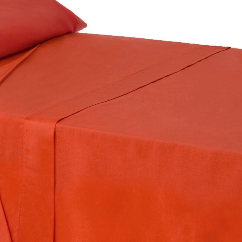 

Sábana encimera rojo algodón / poliéster clásico cama de 90cm