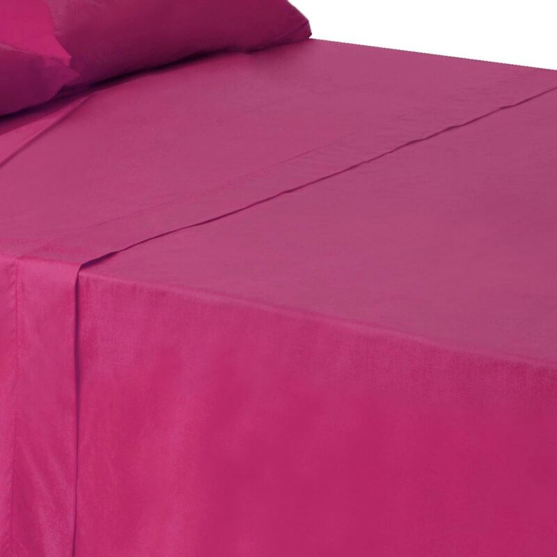 

Sábana encimera rosa algodón / poliéster clásico cama de 150 cm