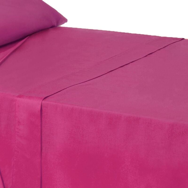 

Sábana encimera rosa algodón / poliéster clásico cama de 90cm