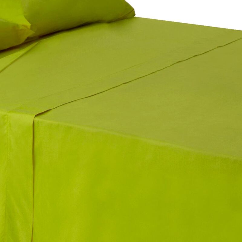 

Sábana encimera verde algodón / poliéster clásico cama de 150 cm