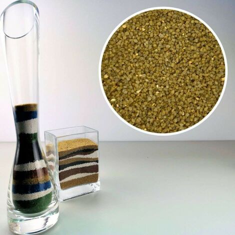 Sabbia decorativa giallo ocra 0,7/1,2 mm sacco 1kg
