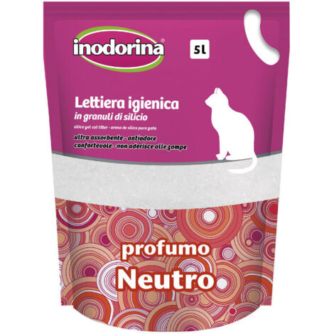 Sabbia per Gatti Inodorina Neutro Senza profumo 5 L