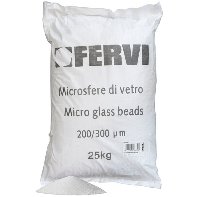 Fervi - Microsfere di vetro sacco 25 kg finitura x...