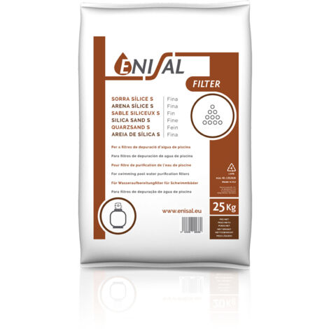 Sabbia silicea fine da 0,5 a 1 mm