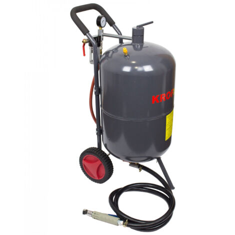 SABBIATRICE MOBILE AD ARIA COMPRESSA DA 40 L - SABBIATURA AD ARIA COMPRESSA
