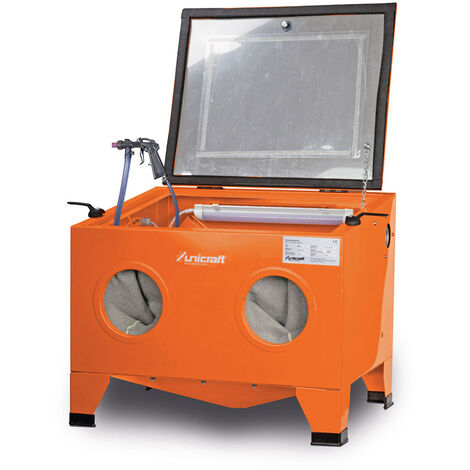 Sabbiatrice professionale da banco UNICRAFT SSK1 - volume cabina di sabbiatura 90 L