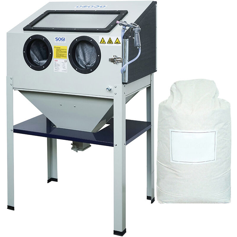 Sabbiatrice Professionale Sogi S 85 Sacco 50 Kg Di Microsfere In Ve...
