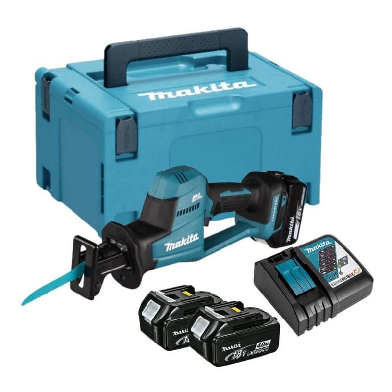 Image of Säbelsäge auf Gegenseitigkeit 18V LXT (2x4,0 Ah) im MAKPAC-Koffer - MAKITA DJR189RMJ