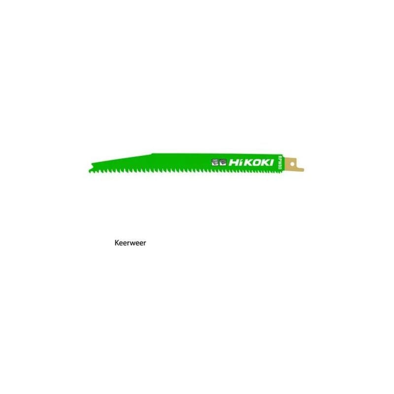 Hikoki 752033 Lame scie droite HCS 200 mm PVC 5 pièces