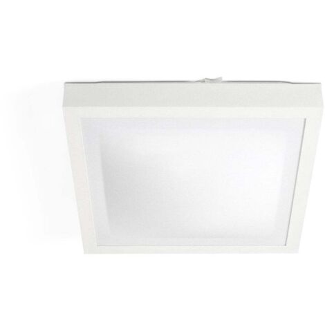 SABETH Plafón de techo cuadrado blanco Ø 320cm