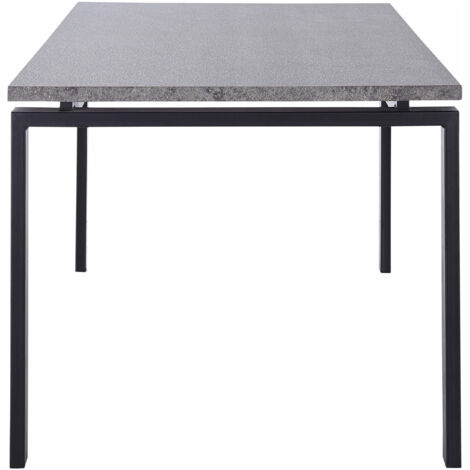 Sabine-Table de salle à manger 160 cm aspect ciment