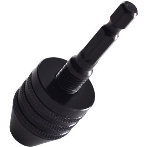 SABIR 0,6-8mm Serrage tournevis mandrin clé percussion mandrin perceuse déverrouillage Adaptateur de foret 1/4" arbre hexagonal