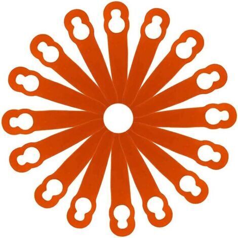 SABIR 100 pièces accessoires de lames en plastique de remplacement pour STIHL Polycut 2-2 FSA 45 tondeuse à gazon coupe-herbe,Accessoire pour tondeuse et autoportée,