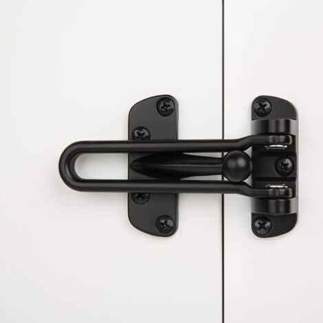 SABIR （10.4×6.4×2.2cm）Serrure de porte de sécurité pour la maison, barre pivotante, loquet de protection antivol pour porte avant et intérieure