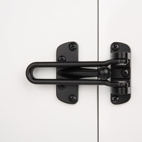 SABIR （10.4×6.4×2.2cm）Serrure de porte de sécurité pour la maison, barre pivotante, loquet de protection antivol pour porte avant et intérieure