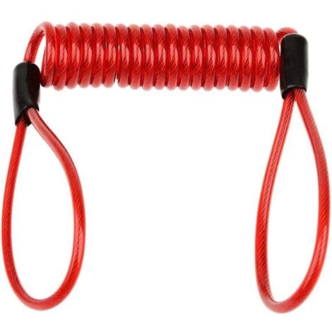SABIR 120cm de sécurité Lanyard Sécurité anti-vol Moto-Motorcycle Disque de roue Disque Brake Lock Rappel Câble ressort