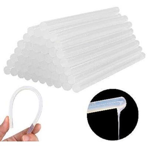 SABIR 12pcs Bâtons de Colle Chaude Transparents100 x 7 mm, Bâton de Colle Transparents Universels pour Pistolet à Colle Chaude