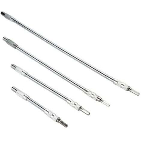 SABIR (150/200/300/400 mm) 4 pièces Rallonge flexible Porte-embout pour perceuse, tournevis