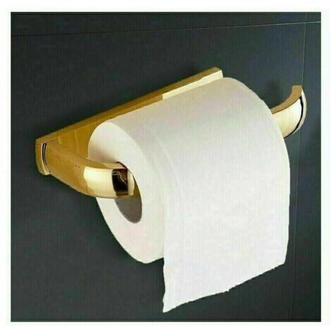 SABIR 16x19cm Porte Rouleau Papier Toilette Laiton Antique，Déco Murale WC,Dérouleur Papier Accessoire WC, Distributeur Papier WC-Accessoire Toilettes Salles de Bains