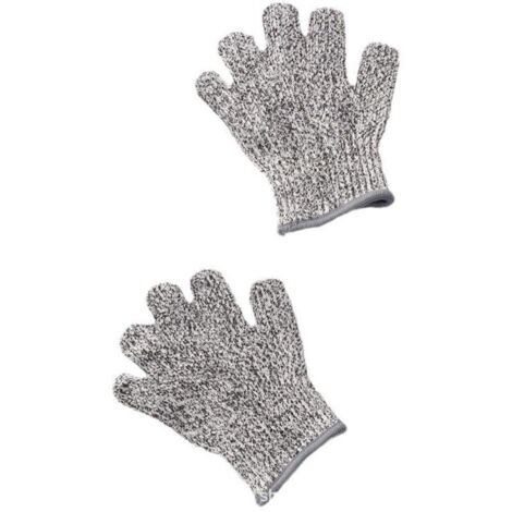 SABIR (18cm)Lot de 1 paires de gants anti-coupures pour enfants - Protection de niveau 5 - Qualité de contact alimentaire