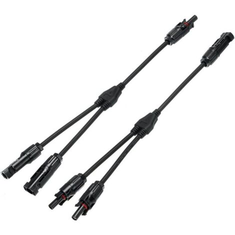 SABIR 1x connecteur de panneau solaire (1 à 2 branches), type MC4Y durable et économique (1 à 2)