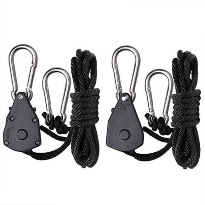 SABIR 2 pièces poulies réglables de 1,8 pouces, poulies en plastique de corde de suspension de corde d'escalade