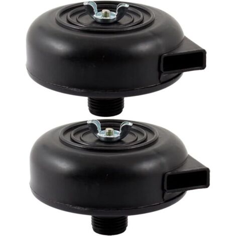 SABIR 2Pcs couvercles 20mm filtre d᾽échappement silence pour compresseur à air Noir
