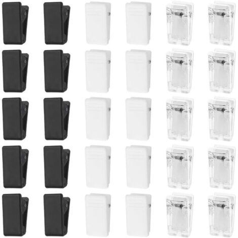 SABIR 30 Pièces Clips Muraux auto Adhésifs en Plastique Pinces à Tapisserie Murale Clip de Rangement Multifonction Clips Photo pour Maison Bureau Affiche Photo Halloween Décorations de Noël
