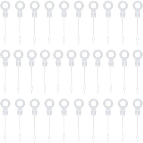 SABIR 30 Pièces Piston Universel pour Trou de Vidange de Congélateur Tige de Nettoyage Plastique Outil de Nettoyage Réfrigérateur pour Déboucheur Congélateur Accessoires de réfrigérateur