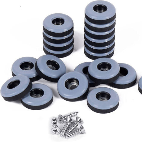 SABIR 32 Pcs Patin Chaise a Clouer Clous Patins de Meuble Patins Glisseurs Rond 22mm Tampon Chaise Patins Meubles en Feutre Tampons pour Protection Pieds de Table Chaise Meubles