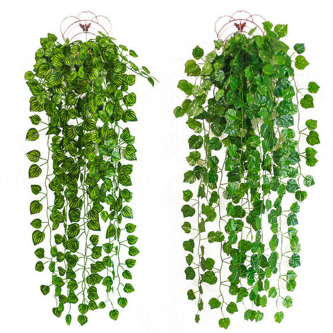 SABIR 4 pièces 110 cm lierre artificiel plantes suspendues fausse plante pour bureau cuisine mariage fête jardin Festival décoration murale