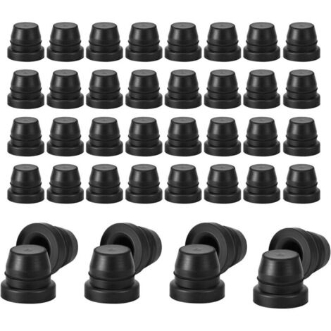 SABIR 40 PCS Bouchons à Vis de Purge de Frein de Voiture,6mm Bouchon de Graisseur Couvercle Anti-poussière Universal Voiture Accessoires Extérieurs Caoutchouc Zerk Housses pour Voiture Moto Automobi
