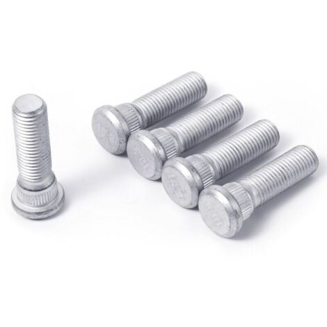 SABIR 5pcs M12x1,5 Goujons de Roue 48mm Long Boulons de Cosse en Acier Accessoires Voiture Compatibles Toyota Chevrolet Lexus