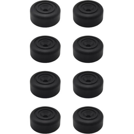 SABIR 8 pièces Pieds de Meuble Ronds Ø 33 x H 13 mm Pieds d'armoire en Plastique Pieds pour Meubles Canapé Pieds ， canapé, Chaise