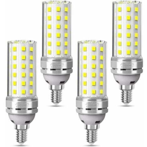 SABIR Ampoule E14 LED 6000K Blanc Froid 1450LM 12W Ampoule Maïs Équivaut à Ampoule Halogène 100W E14 Ampoules LED éclairage Led E14 Non Dimmable- Lot de 4