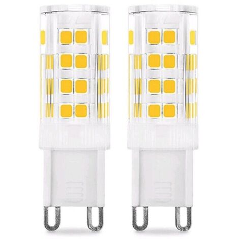 SABIR Ampoule LED G9 5W (Équivalent 50W Ampoules Halogènes), 450LM, 220V, Blanc froid 6000K, AC100-240V, NON-Dimmable, Économie d'énergie, Base en céramique, Culot G9 Standard, Lot de 6 [Classe énergé