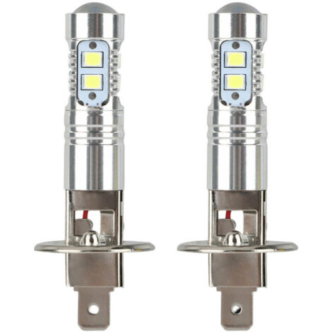 SABIR Ampoule Led H1 100w, Ampoules De Phare Feu De Brouillard 360 Degrés Phare Ampoule Led 2pcs H1 6000k Super Blanc 100w Led Kit Ampoules Phares H1 Led Voiture Luces Leds H1 h1 100w