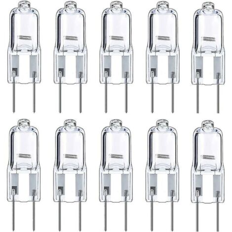 SABIR Ampoules Halogènes  G4 Ampoule 12v 10w, Blanc Chaud, Paquet De 10