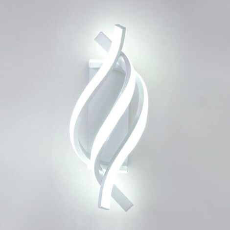 SABIR Applique Murale LED, 16W Intérieur Lampe Murale Moderne, Créativité Métal Lampe de Mur 1440LM pour Chambre Maison Couloir Salon Escalier (Lumière Blanche)