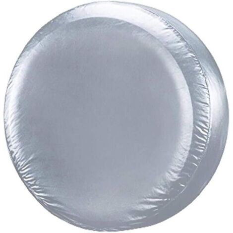 SABIR Argent 30" Pouces Housse de Pneu de Secours Couverture Roue pour Diamètre (75cm-80cm) Protection Antipoussière Imperméable Voiture