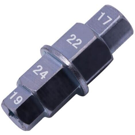 SABIR Axe de Roue Avant Moto,Clé pour Axe de Roue,Clé pour Axe de Roue de Moto,Douille Speciale Moto,Axe Hexagonal,Axe de Roue Moto,Axe de Roue Avant (Noir)