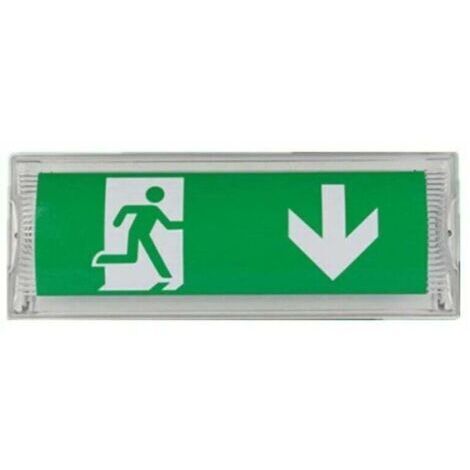 SABIR Bloc autonome d'éclairage de sécurité 100Lm – Autonomie 2 heures – Indice de protection IP20 – Montage en surface – Matériaux ABS + PC