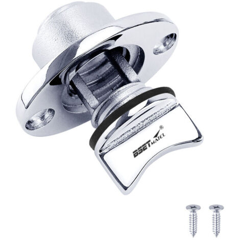 SABIR Bouchons de Vidange Marin Bouchon de Vidange de Bateau en Acier Inoxydable Bouchon de Bateau Ovale avec Bague d'Étanchéité Étanche pour 1 Pouce Trou, Filetage pour 3/ 4 Pouce—