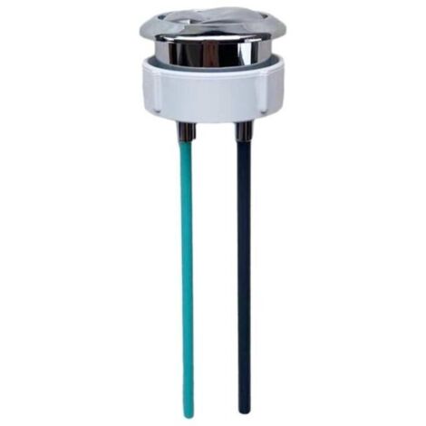 SABIR Bouton de remplacement chromé pour toilettes à double chasse Geberit (48 mm)