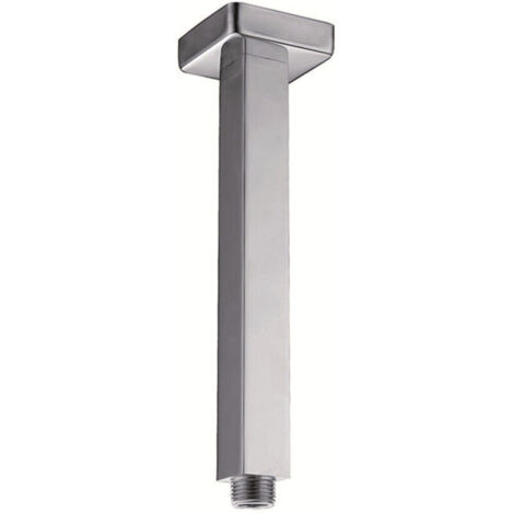 SABIR Bras de Douche, Tube de Bras de Douche Supérieur Carré en Acier Inoxydable fixé au Mur Extension de Douche Droite pour tête de Douche au Plafond pour Salle de Bain(20 cm/7.87 in)