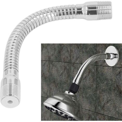 SABIR Bras d'extension de pomme de douche à bride réglable, bras de douche pivotant pour salle de bain..