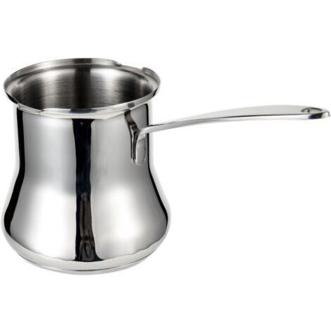 SABIR Cafetière turque, cafetière arabe, cafetière turque Cezve, cafetière grecque en acier inoxydable 18/10, machine à café turque Briki (16,9 oz).